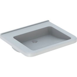 Lavoar suspendat Geberit Selnova Comfort Square 65x55xH16 cm fara preaplin si fara orificiu de robinet