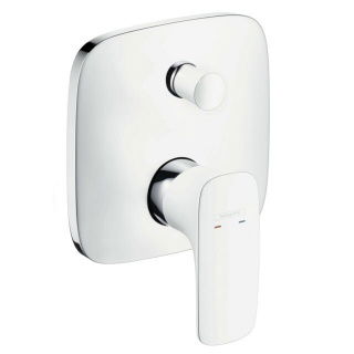 Baterie cada si dus Hansgrohe PuraVida alb-crom