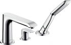 Baterie cada si dus Hansgrohe Metris cu 3 elemente