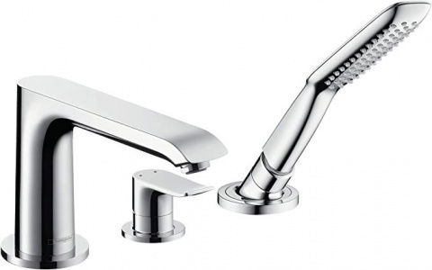Baterie cada si dus Hansgrohe Metris cu 3 elemente