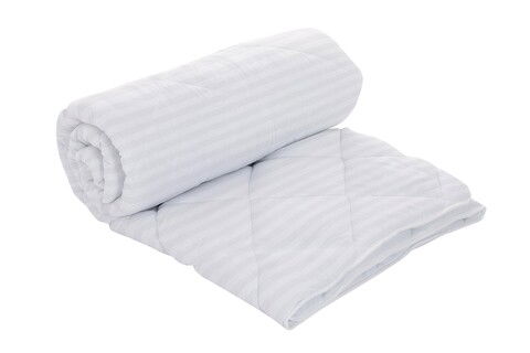 Pilota Alcam Damasc White Line 180x200 cm, umplutura bumbac, 300 g/mp