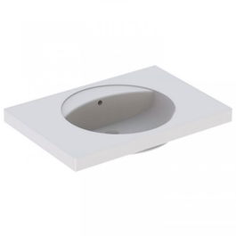 Lavoar Geberit Preciosa cu blat 80x55xH20 cm fara orificiu baterie