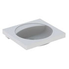 Lavoar Geberit Preciosa cu blat 60x55xH20 cm fara orificiu baterie si preaplin