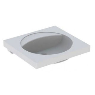 Lavoar Geberit Preciosa cu blat 60x55xH20 cm fara orificiu baterie si preaplin