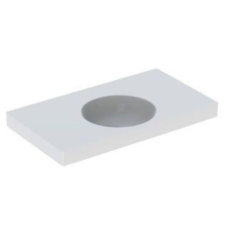 Lavoar Geberit Preciosa II cu blat 90x50xH17 cm fara preaplin si orificiu baterie
