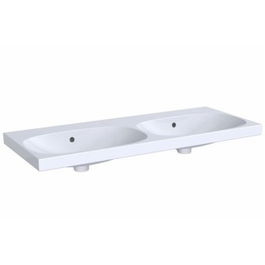 Lavoar dublu Geberit Acanto 120x48xH17 cm fara orificiu robinet