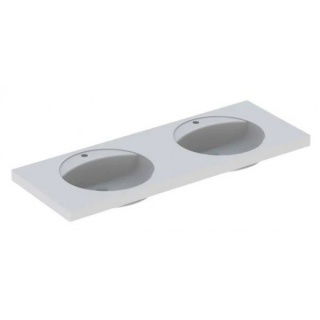 Lavoar dublu Geberit Preciosa 130x55xH20 cm fara preaplin