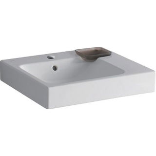 Lavoar pe blat Geberit Icon cu bol decorativ dreapta 50x49 cm