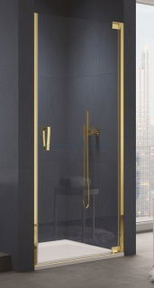 Usa de nisa batanta SanSwiss Cadura CA1, 75xH200 cm profil auriu, varianta dreapta