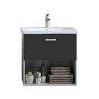 Set PROMO mobilier si lavoar Kolpasan Evelin gri 77x44xH65 cm