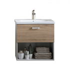 Set PROMO mobilier si lavoar Kolpasan Evelin stejar 77x44xH65 cm