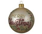 Glob Merry christmas, Decoris, Ø8 cm, sticla, multicolor