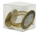 Set 2 inele pentru servetele, Decoris, 3x4.5 cm, metal, auriu