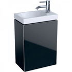 Set PROMO baza lavoar si lavoar R Geberit Acanto 40x25xH79cm negru