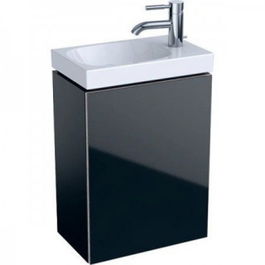 Set PROMO baza lavoar si lavoar R Geberit Acanto 40x25xH79cm negru