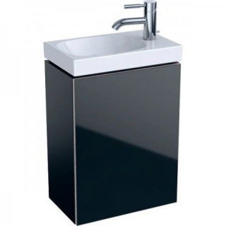 Set PROMO baza lavoar si lavoar R Geberit Acanto 40x25xH79cm negru