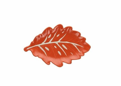 Platou pentru servire, Tognana, Foglie, 24 x 16 x 3 cm, portelan, verde