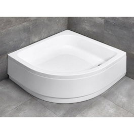 Cadita dus semirotunda Radaway Samos A 80x80xH29,5 cm