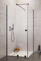 Cabina dus Radaway Furo Black Kdj RH 100x90xH200 cm, stanga