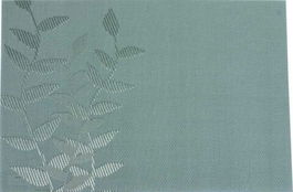 Suport farfurie Velvet Leaf, Ambition, 30x45 cm, plastic, gri
