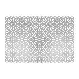 Suport farfurie Glamour Style, Ambition, 30x45 cm, PVC, argintiu