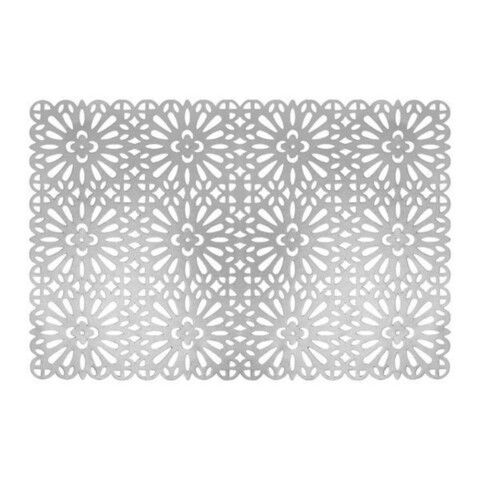 Suport farfurie Glamour Style, Ambition, 30x45 cm, PVC, argintiu