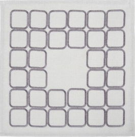 Servet de masa Greece, Ambition, 30x30 cm, poliester, gri