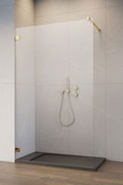 Cabina dus Walk-in Radaway Essenza Pro 6, 85xH200 cm, gold
