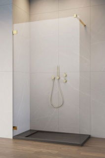 Cabina dus Walk-in Radaway Essenza Pro 6, 85xH200 cm, gold