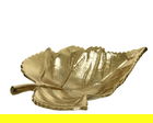 Platou Leaf, Decoris, 22.5x17x5 cm, aluminiu, auriu