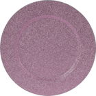 Platou Glitter, Ø33 cm, polipropilena, roz