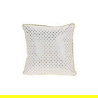 Perna decorativa Dots, 40x40 cm, poliester, alb/auriu