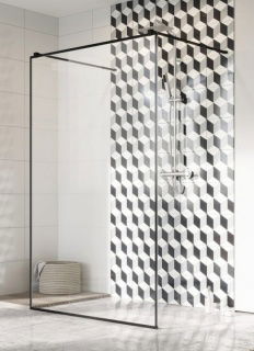 Cabina de dus Radaway Walk-In Modo X Black I Frame 130xH200 cm