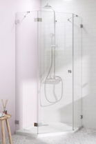 Cabina dus pentagonala Radaway Essenza Pro PTJ 100x100xH200 cm, usa dreapta