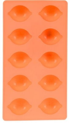 Forme pentru gheata Orange, 19.5x10.5x1.5 cm, silicon, portocaliu