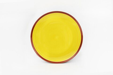 Set 6 farfurii intinse Cadiz, Heinner, Ø27 cm, ceramica, galben