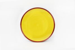 Set 6 farfurii intinse Cadiz, Heinner, Ø27 cm, ceramica, galben