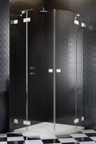 Cabina de dus semirotunda Radaway Essenza Pro White PDD 90x100xH200 cm