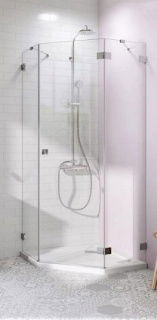 Cabina dus pentagonala Radaway Essenza Pro PTJ 100x100 cm, usa stanga
