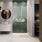 Cabina dus Walk-In Radaway Furo Gold 90xH200 cm, dreapta