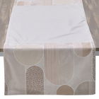 Traversa de masa Beige Brown, InArt, 40x140 cm, catifea