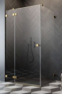 Cabina dus Radaway Essenza Pro Gold KDJ 90x70xH200 cm, stanga