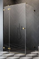 Cabina dus Radaway Essenza Pro Gold KDJ 90x70xH200 cm, stanga