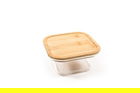 Caserola Bamboo Style, Mercury, 520 ml, 13.5x13.5x6.5 cm, sticla