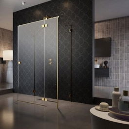 Cabina dus Radaway Essenza Pro Gold KDJ+S 90x75xH200 cm, dreapta