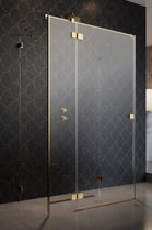 Cabina dus Radaway Essenza Pro Gold KDJ+S 90x80xH200 cm, stanga