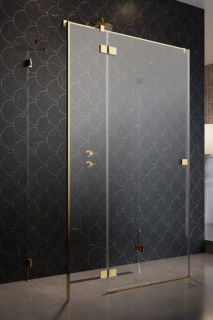 Cabina dus Radaway Essenza Pro Gold KDJ+S 90x80xH200 cm, stanga