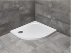 Cadita dus asimetrica Radaway Delos E 90x80xH4.5cm, dreapta