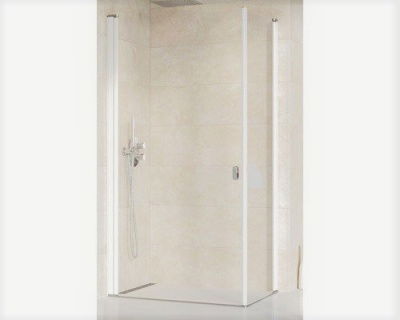 Cabina dus Ravak Chrome CRV1+CPS, 80x80xH195 cm, profil alb