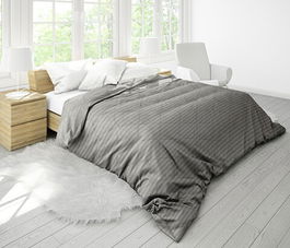 Pilota Alcam Damasc Grey 200x220 cm, umplutura bambus, 300 g/mp
